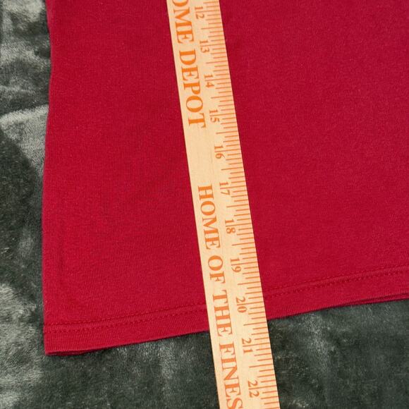 Harley Davidson Women's XL Shirt Red Lace Up Front Sleeveless Y2K Biker Tank - Picture 10 of 10